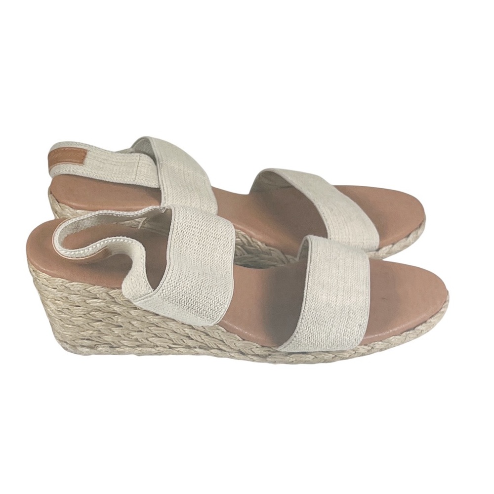 Tommy Bahama Tan Sakura Espadrille Wedge Sandals Size 9 EUC Spring Neutral - Picture 3 of 6